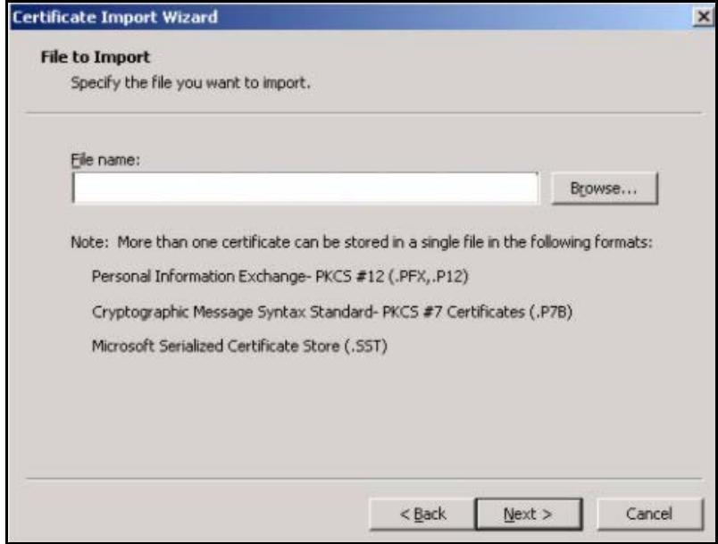 ZYXEL NBG410W3G - Installing Your Personal Certificate(s) - 2
