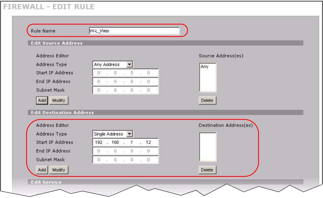 ZYXEL NBG410W3G - Allow WAN-to-LAN Traffic through the Firewall - 4