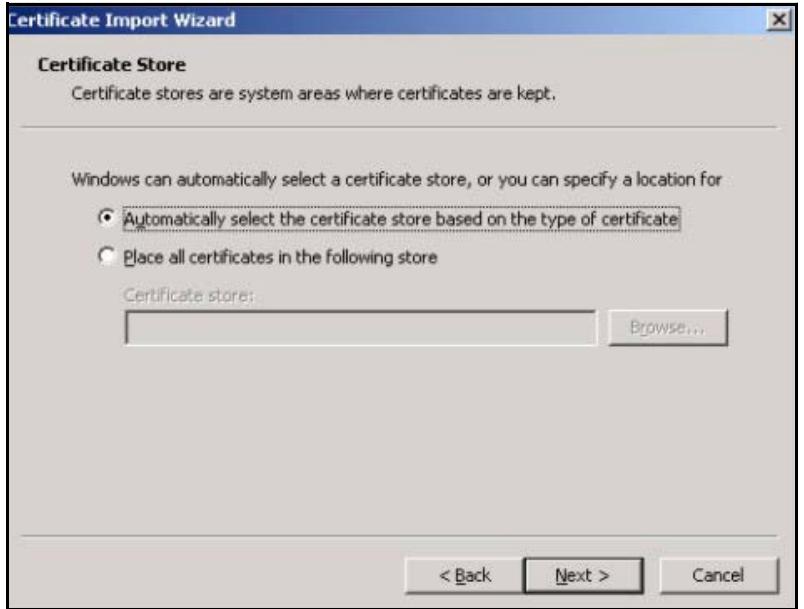 ZYXEL NBG410W3G - Installing Your Personal Certificate(s) - 4