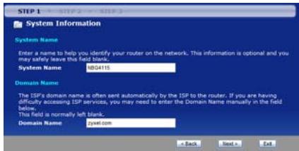 ZYXEL NBG4115 - Configurazione della connessiona a Internet - 1
