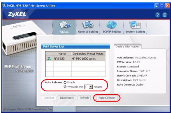 ZYXEL NPS-520 - Managing the NPS-520 - 2