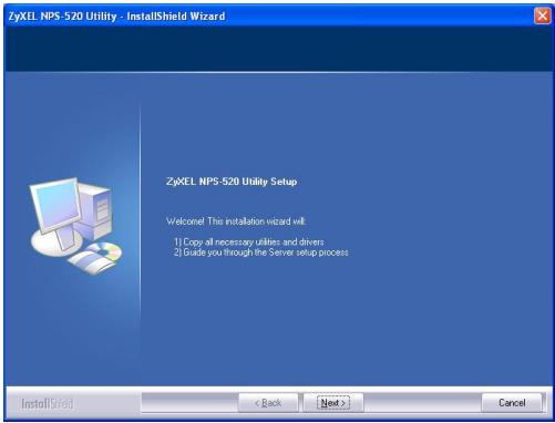 ZYXEL NPS-520 - Verktyggsinstallation i Windows - 4