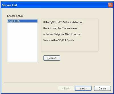 ZYXEL NPS-520 - Installation de l'utilitaire sous windows - 7