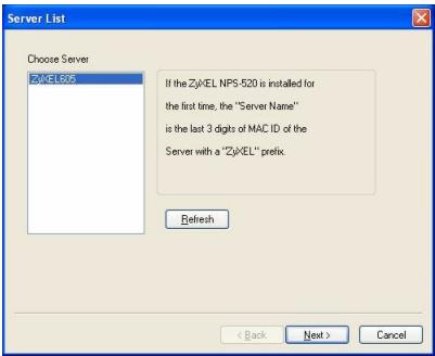 ZYXEL NPS-520 - Installazione dell'utility in Windows - 7