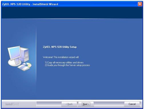 ZYXEL NPS-520 - Installazione dell'utility in Windows - 4
