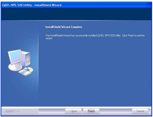 ZYXEL NPS-520 - Installieren des Utility-Programms bei Windows - 15