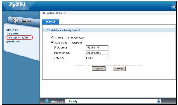 ZYXEL NPS-520 - Web-Konfigurator - 4
