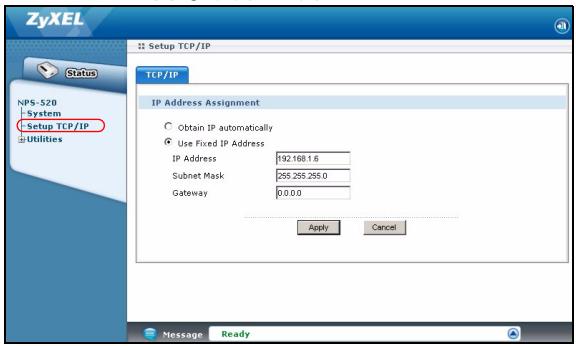 ZYXEL NPS-520 - Strumento di configurazione Web - 4