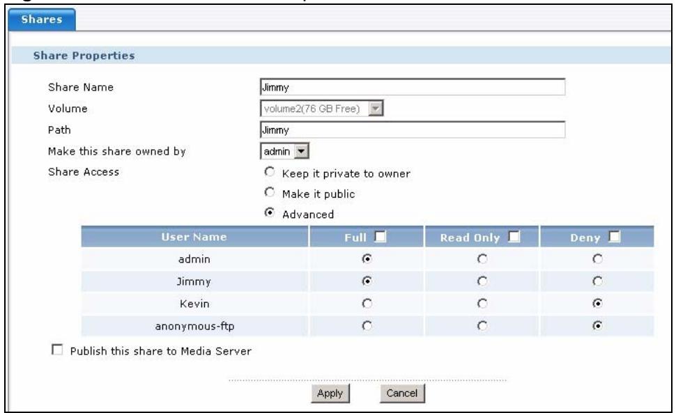 ZYXEL NSA-220 - Creating a Share - 5