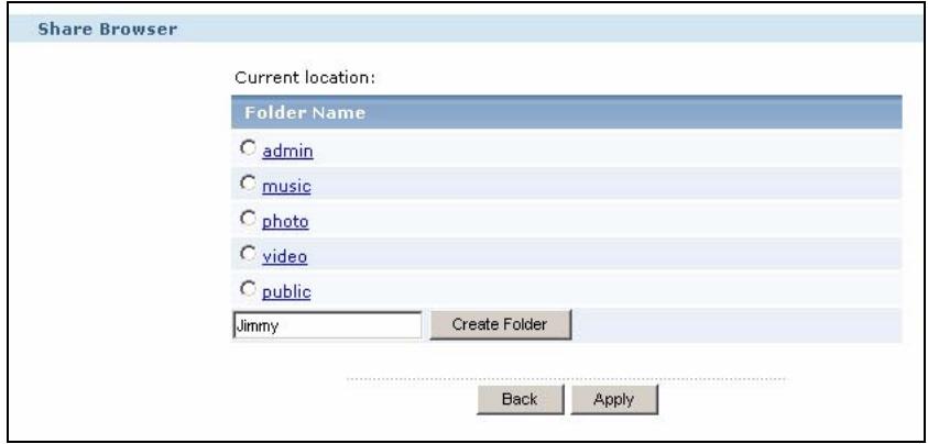 ZYXEL NSA-220 - Creating a Share - 3