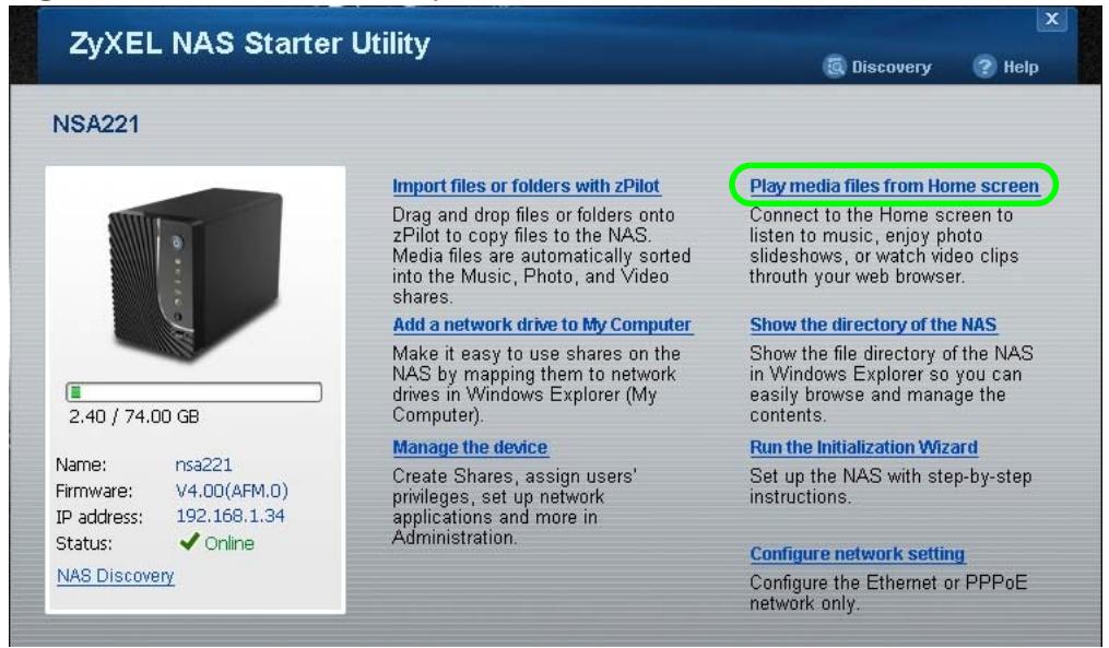ZYXEL NSA221 - Access the NSA Via NAS Starter Utility - 1