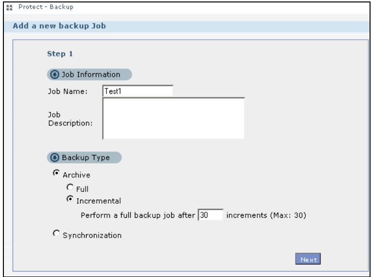 ZYXEL NSA221 - Backup: Step 1 - 1