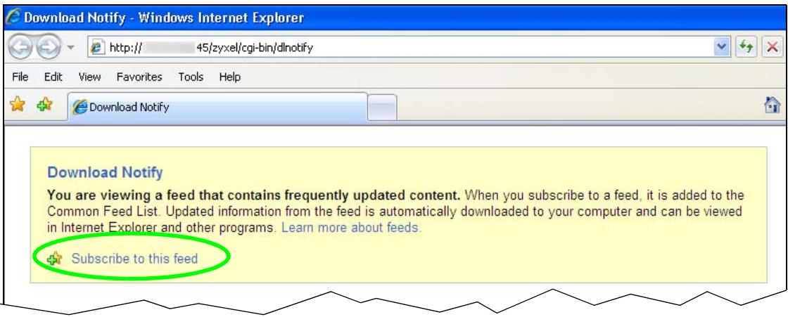 ZYXEL NSA221 - Internet Explorer 7 Example - 2