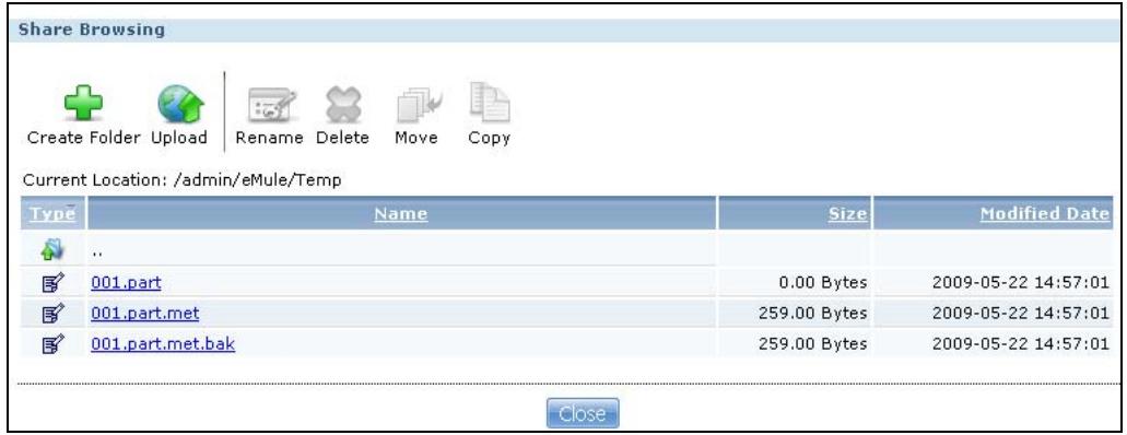 ZYXEL NSA221 - Share Browsing - 1