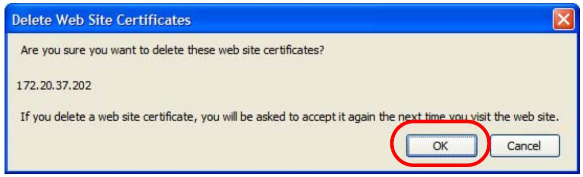 ZYXEL NSA221 - Removing a Certificate in Firefox - 4