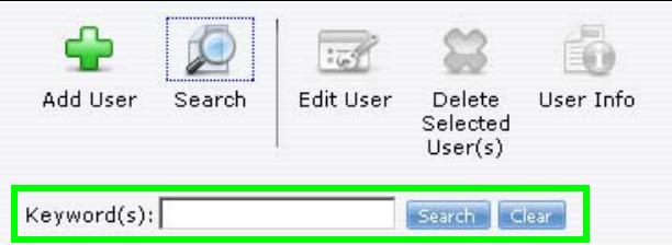ZYXEL NSA221 - The Users Screen - 2