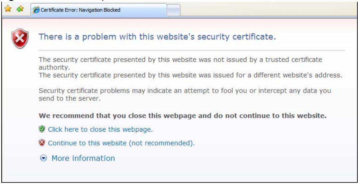 ZYXEL NSA221 - Internet Explorer - 1