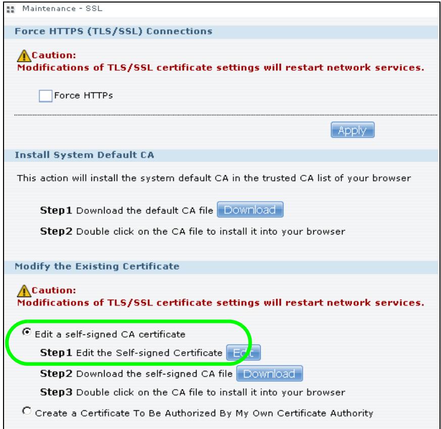 ZYXEL NSA221 - Customizing the NSA's Certificate - 1