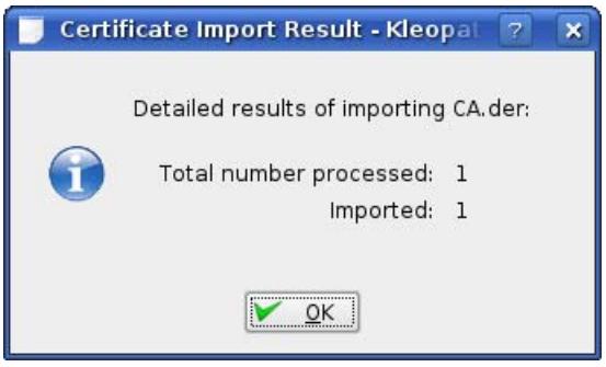 ZYXEL NSA221 - Installing a Stand-Alone Certificate File in Konqueror - 2