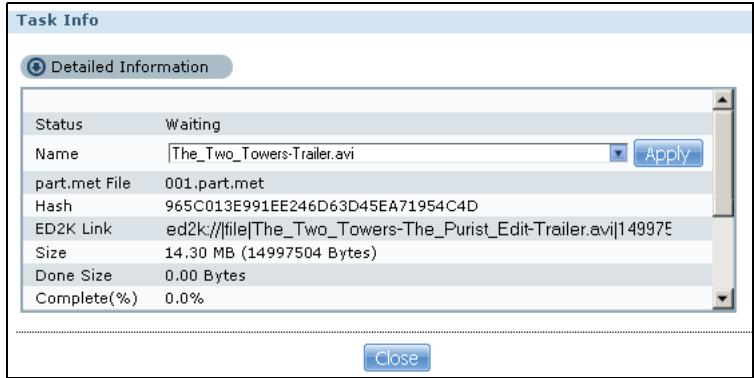 ZYXEL NSA221 - Task Info - 1