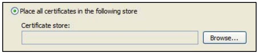 ZYXEL NSA221 - If you want Internet Explorer to Automatically select certificate store based on the type of certificate, click Next again and then go to step 9. - 2