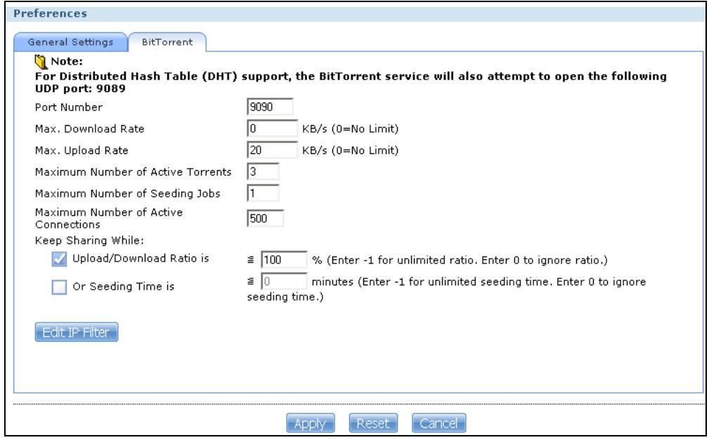 ZYXEL NSA221 - Configuring the Download Service Preferences - 3