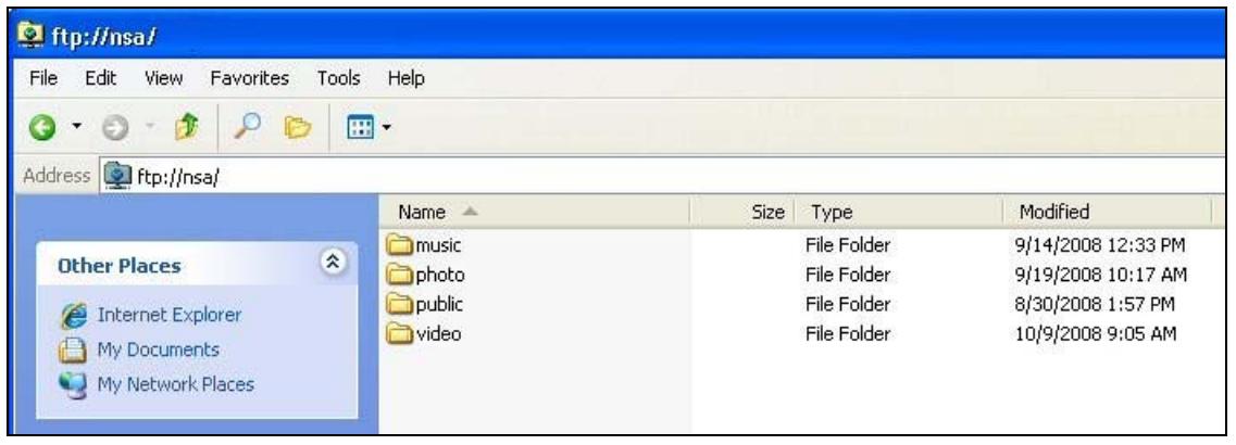 ZYXEL NSA221 - Now you can access files and copy files from/to your local computer's drives to or from this network folder. - 1