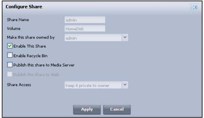 ZYXEL NSA221 - Configure Share Screen - 1