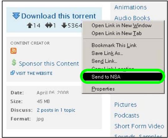 ZYXEL NSA221 - Link Capture Browser Plugin - 1