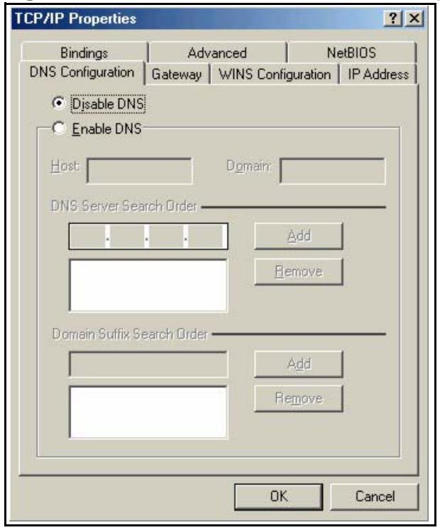 ZYXEL NSA221 - Click the DNS Configuration tab. - 1