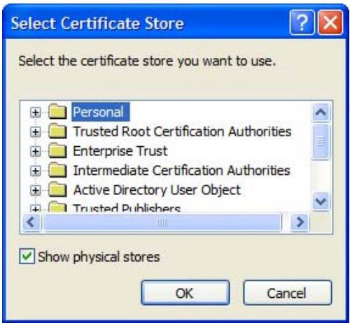 ZYXEL NSA221 - If you want Internet Explorer to Automatically select certificate store based on the type of certificate, click Next again and then go to step 9. - 3