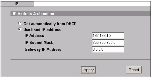 ZYXEL NWA-3100 - Configure Internet Access - 8