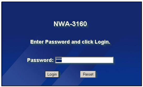 ZYXEL NWA-3160 - Anmelden beim Web-Konfigurator - 4