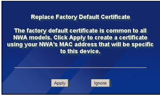 ZYXEL NWA-3160 - 登录到Web配置程序 - 7