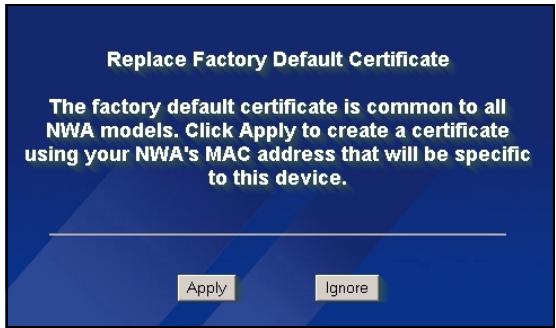 ZYXEL NWA-3160 - Eseguire il login nelle strumento di configurazione Web - 7