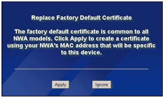 ZYXEL NWA-3160 - Anmelden beim Web-Konfigurator - 7