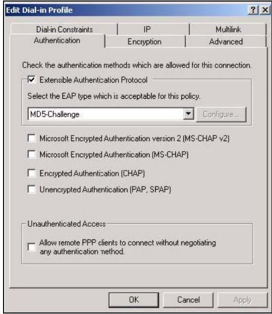 ZYXEL NWA-3166 - 6b Click the Edit Profile button. - 2