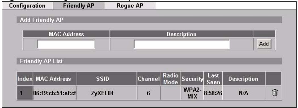 ZYXEL NWA-3166 - Friendly AP Screen - 1