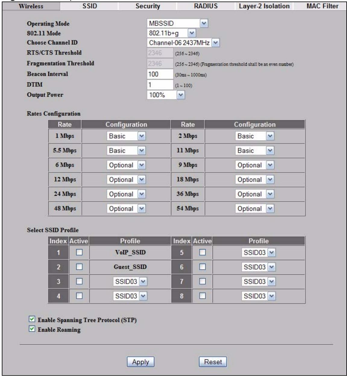 ZYXEL NWA-3166 - MBSSID Mode - 1