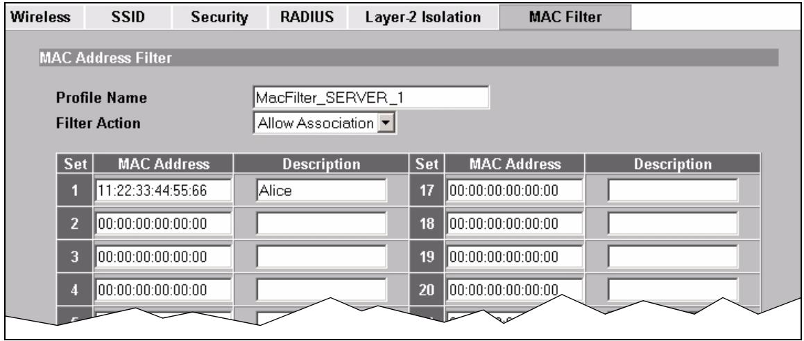 ZYXEL NWA-3166 - Configure the SERVER_1 Network - 4