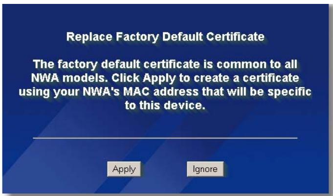 ZYXEL NWA-3166 - Accessing the Web Configurator - 2