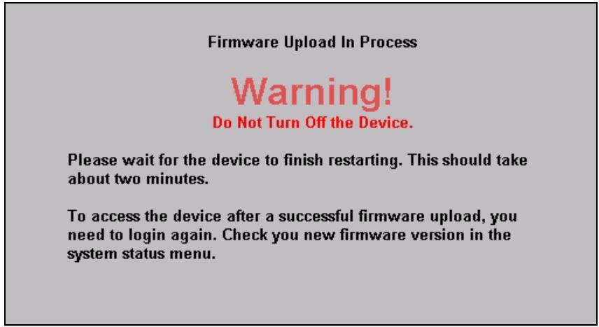 ZYXEL NWA-3166 - Do not turn off the NWA while firmware upload is in progress! - 1