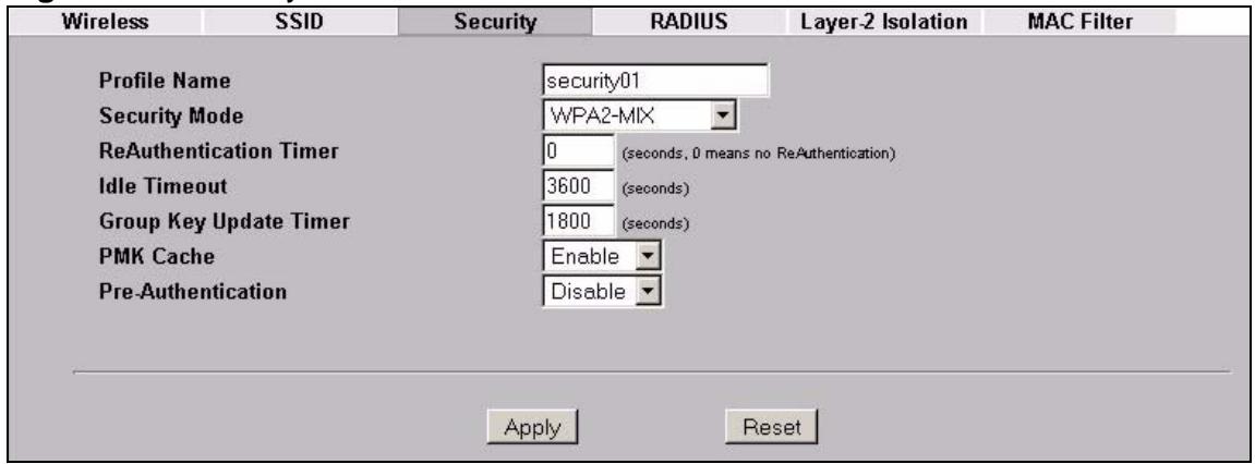 ZYXEL NWA-3166 - Security: WPA2 or WPA2-MIX - 1