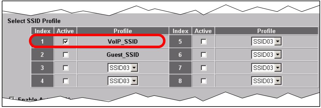 ZYXEL NWA-3166 - Activate the VoIP Profile - 1