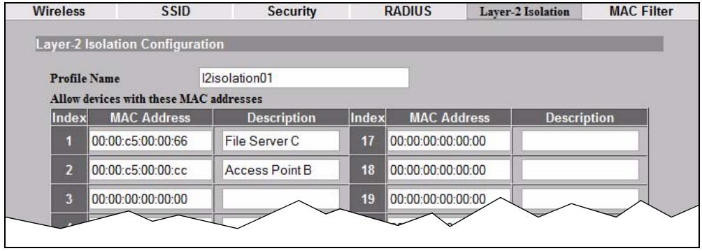 ZYXEL NWA-3166 - Example 2: Restricting Access to Client - 1