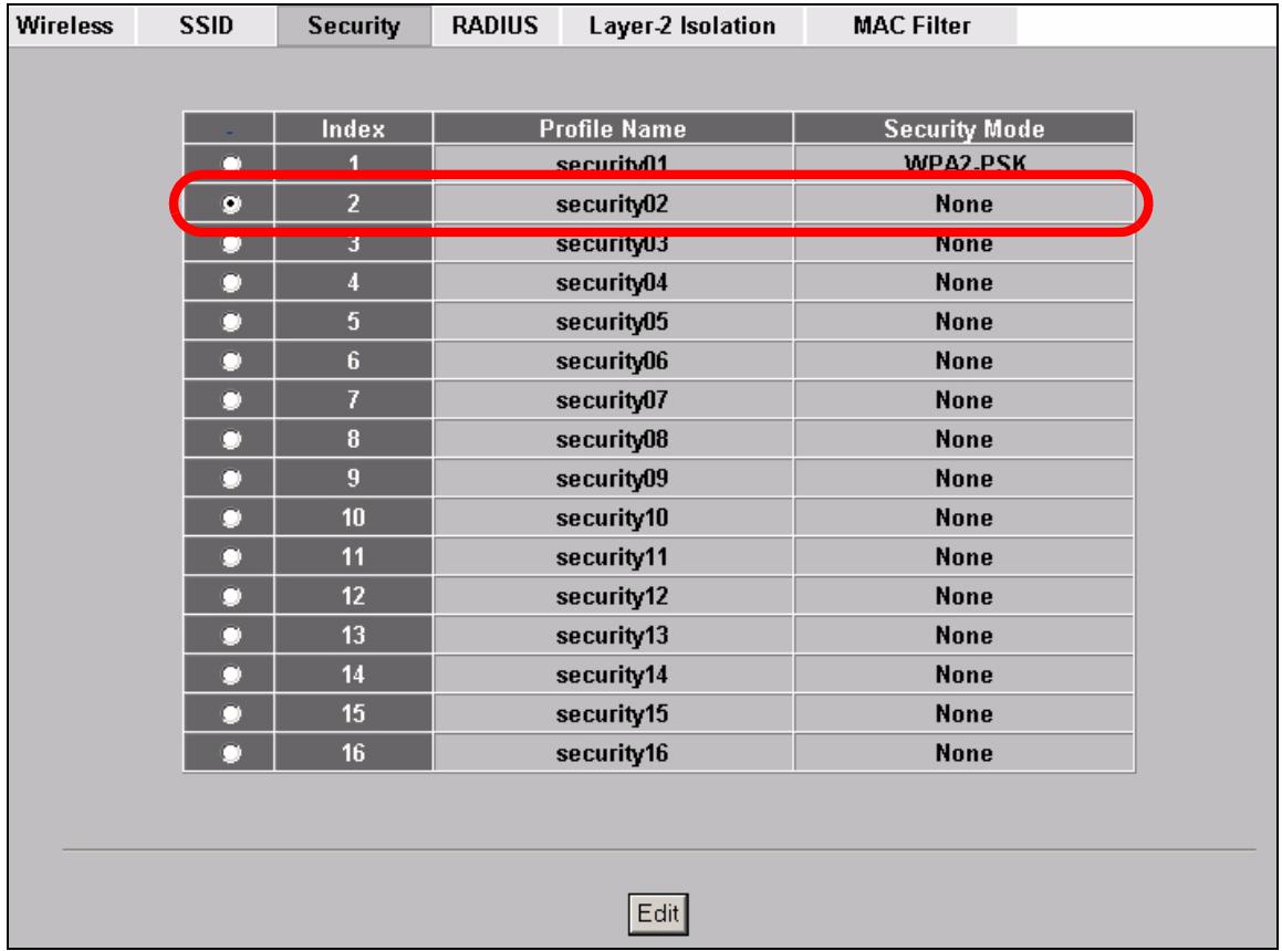 ZYXEL NWA-3166 - Set Up Security for the VoIP Profile - 1