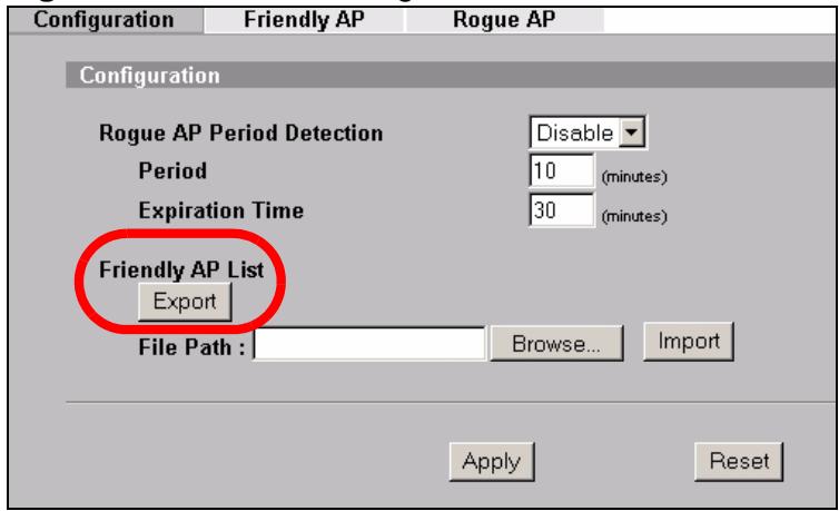 ZYXEL NWA-3166 - Set Up and Save a Friendly AP list - 3