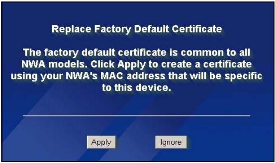 ZYXEL NWA-3500 - Log Into the Web Configurator - 7