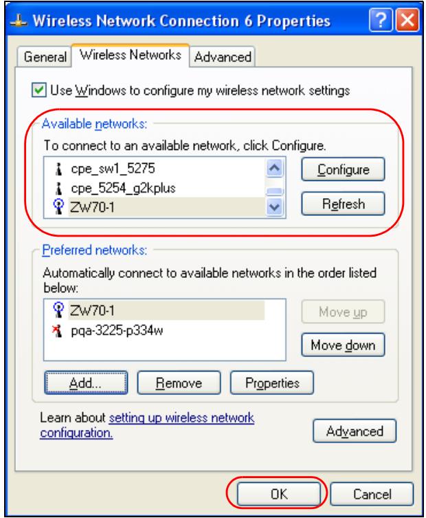 ZYXEL NWD-170 - Connecting to a Wireless Network - 5