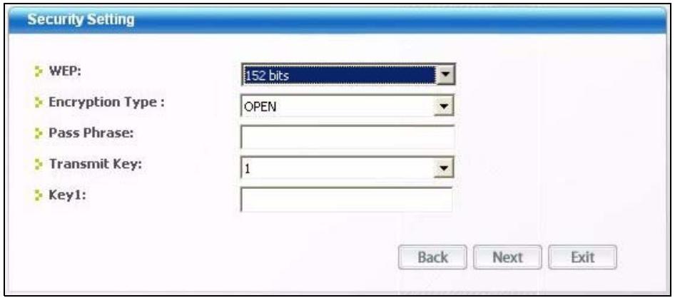 ZYXEL NWD-170 - Security Settings - 1